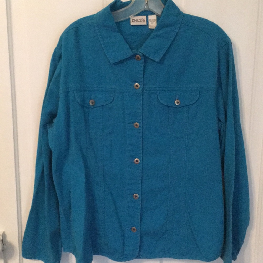Chico’s Size 3 denim jacket/shirt